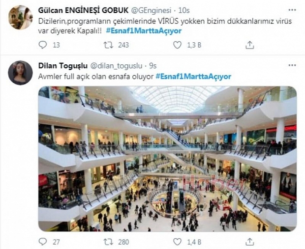 Esnaf1MarttaAçıyor hasthagı gündem oldu