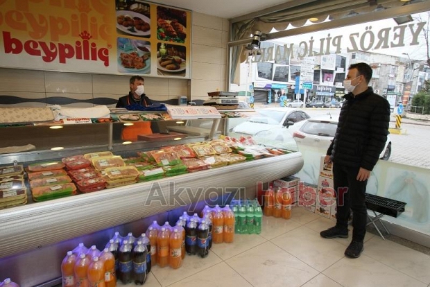 Akyazı protokolünden esnafa ziyaret