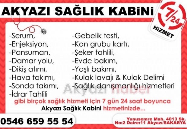 Sağlık Kabini Akyazıda