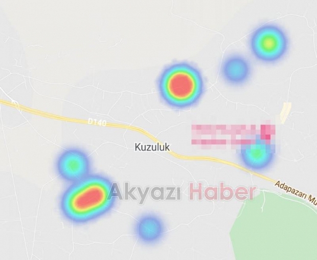 Akyazı'da harita kızarmaya başladı