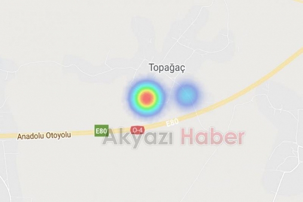 Akyazı'da harita kızarmaya başladı