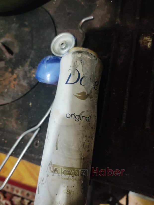 Deodorant bomba gibi patladı