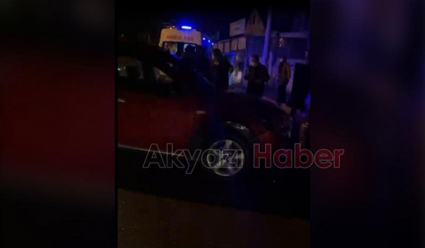 Akyazı'da kaza: 3 yaralı