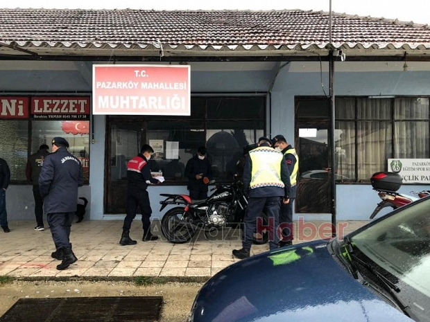 Jandarmadan motosiklet denetimi
