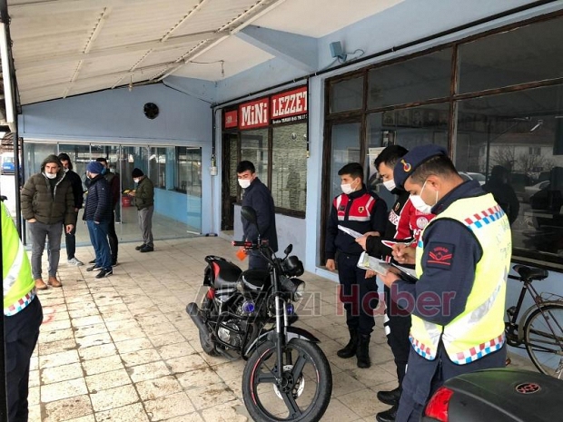 Jandarmadan motosiklet denetimi
