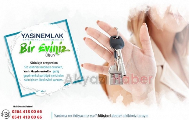 Yasin Emlak'tan site içinde satılık geniş daire