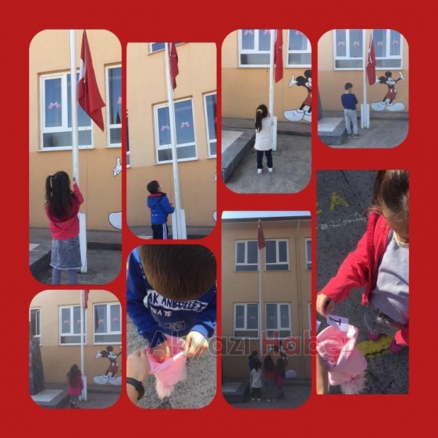 Akyazı'da Anaokulu öğrencilerinden İstiklal Marşı etkinliği