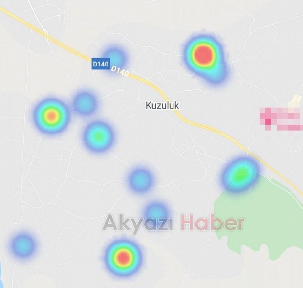 Akyazı'nın korona haritası kızardı; İşte riskli mahalleler