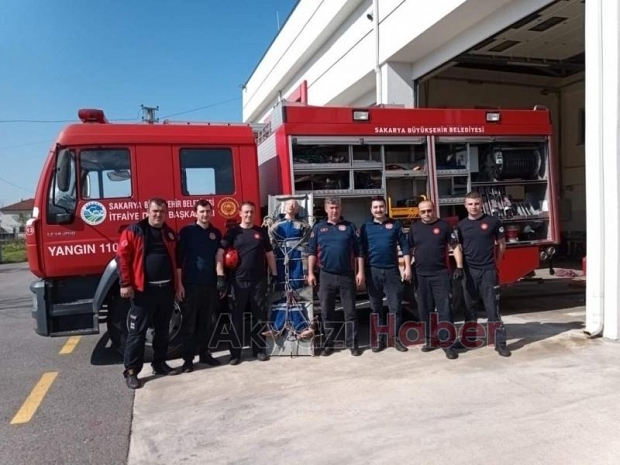 Akyazı İtfaiye personeli kurtarma eğitimi aldı