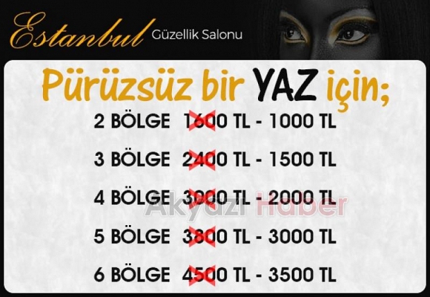 Estanbul Güzellik Salonunda Kampanya