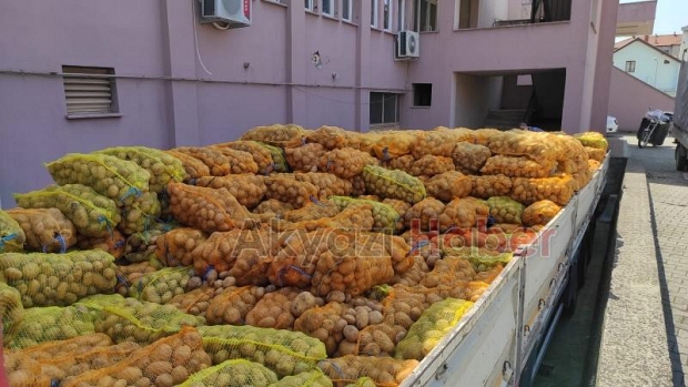 26 ton patates Akyazı'ya ulaştı, ihtiyaç sahiplerine dağıtılacak