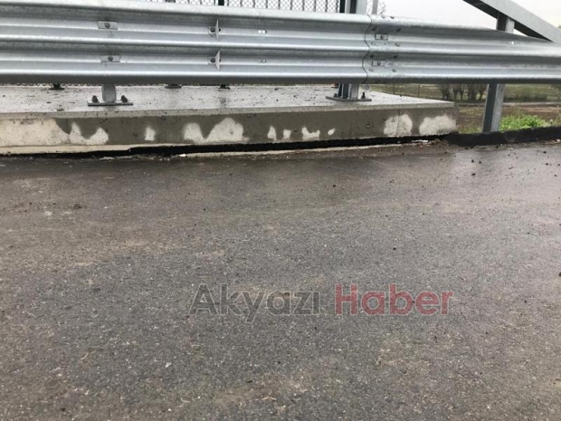 O köprüde çökme yaşandı