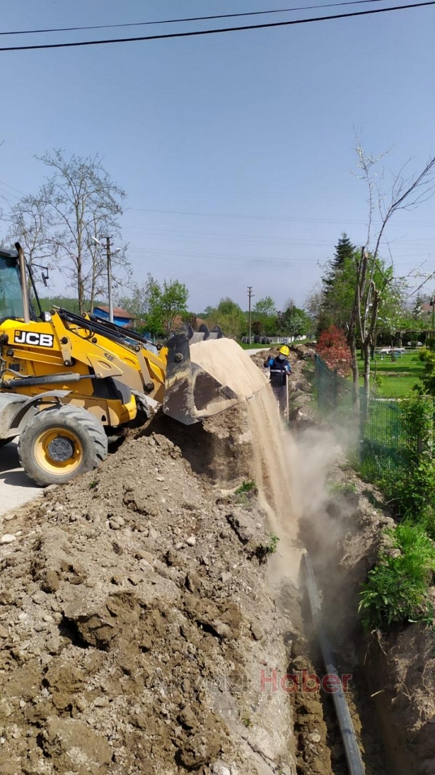 Akyazı’da 3 mahalleye 14 bin metrelik yeni içmesuyu hattı