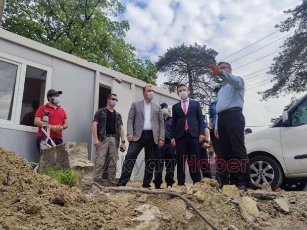 Vali Kaldırım Akyazıda uygulama noktalarını denetledi