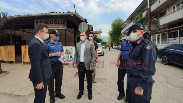 Vali Kaldırım Akyazıda uygulama noktalarını denetledi