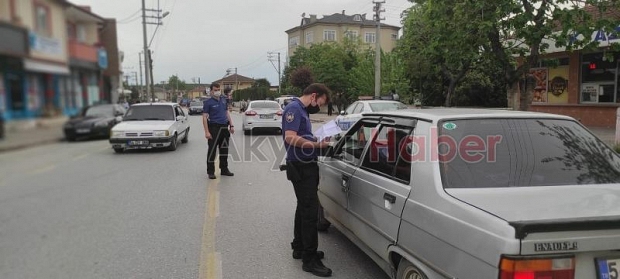 Akyazı polisinden sıkı denetim