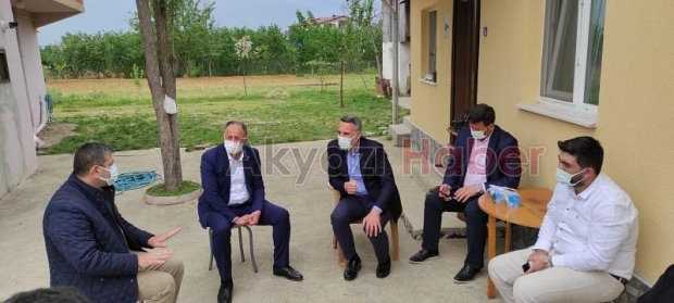 5 ferdi koronadan ölen Aydın ailesine taziye ziyareti