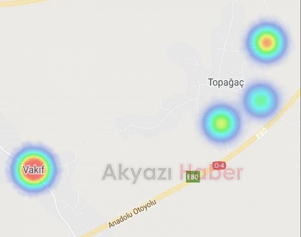 İşte Akyazı'nın korona haritasında son durum