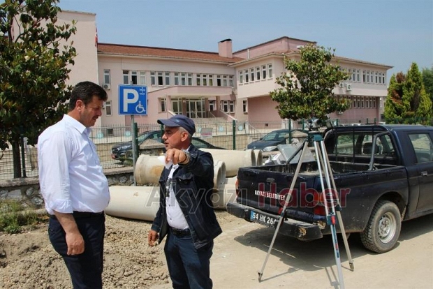 İlçe merkezinde çalışma başladı