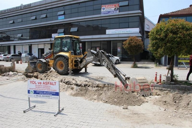 İlçe merkezinde çalışma başladı