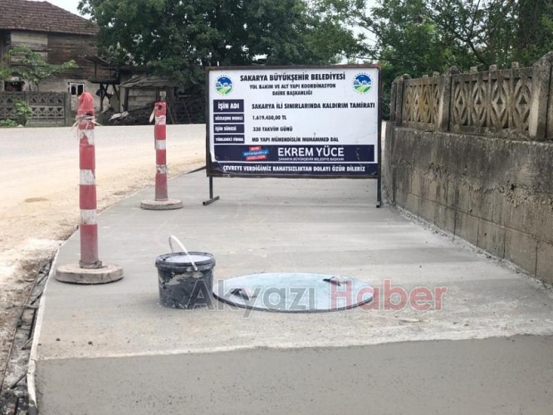 Büyükşehirden Yuvalaka kaldırım çalışması
