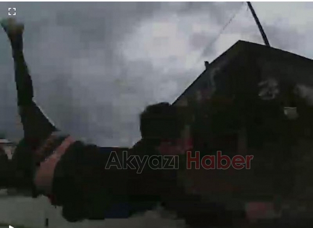 Kaza anı böyle görüntülendi