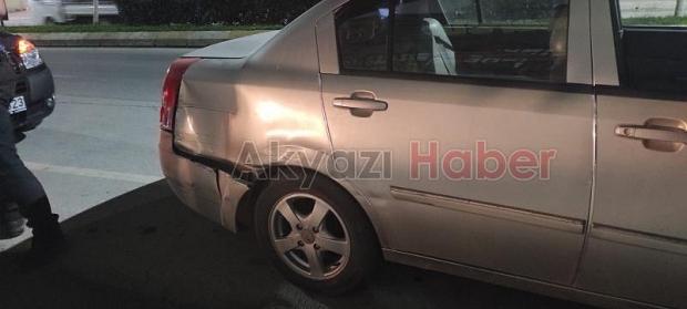 Minibüs çarpıp kaçtı