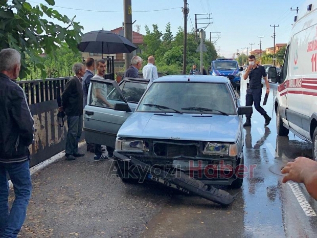 Karaçalılık yolunda trafik kazası 