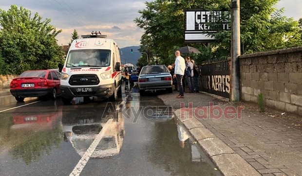 Karaçalılık yolunda trafik kazası 