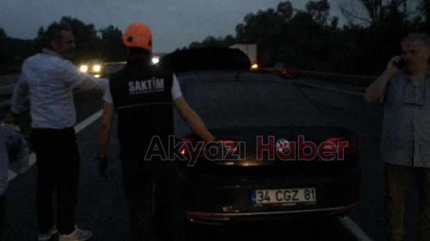 TEM'de 7 araç birbirine girdi; 1'i ağır 4 yaralı