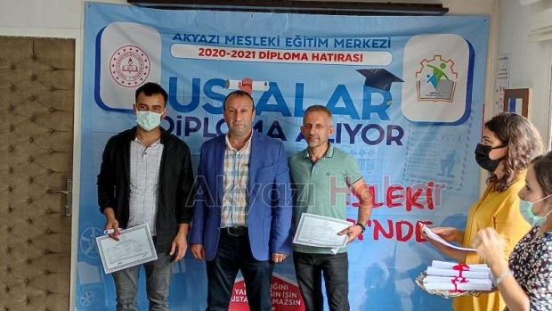 Mesleki Eğitim Merkezi'nde diploma heyecanı