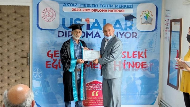 Mesleki Eğitim Merkezi'nde diploma heyecanı