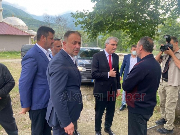 Selden zarar gören mahallelerde inceleme yaptılar