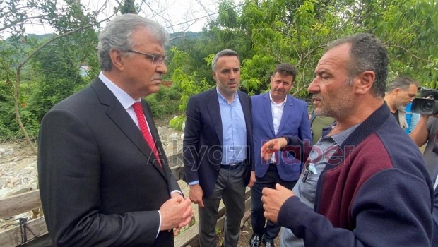 Selden zarar gören mahallelerde inceleme yaptılar