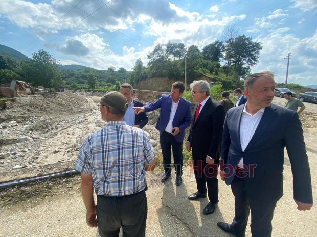 Selden zarar gören mahallelerde inceleme yaptılar