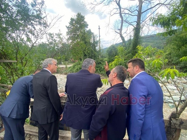 Selden zarar gören mahallelerde inceleme yaptılar