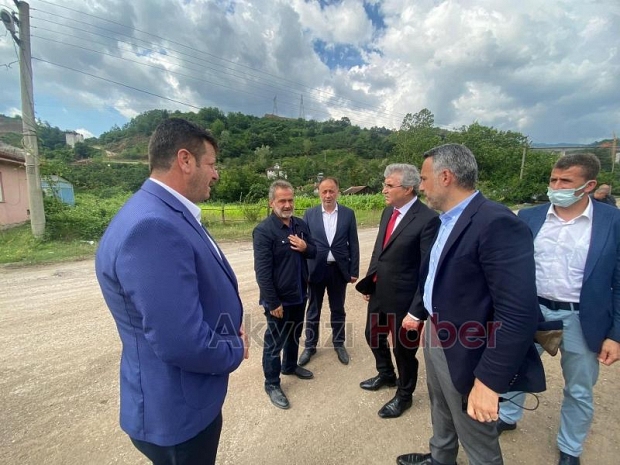 Selden zarar gören mahallelerde inceleme yaptılar