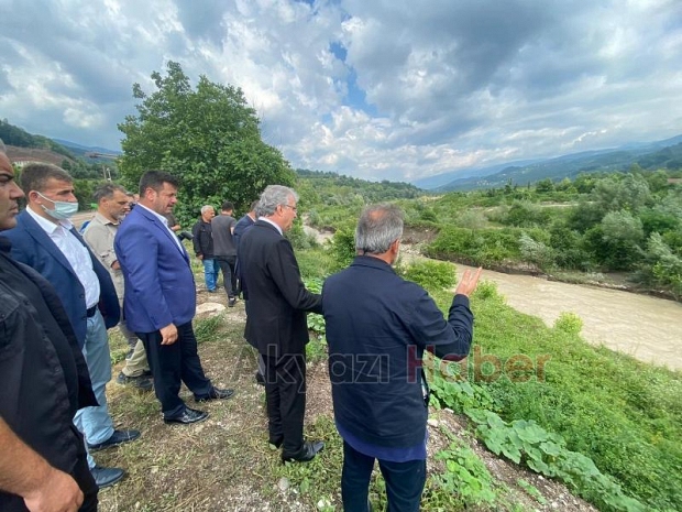 Selden zarar gören mahallelerde inceleme yaptılar