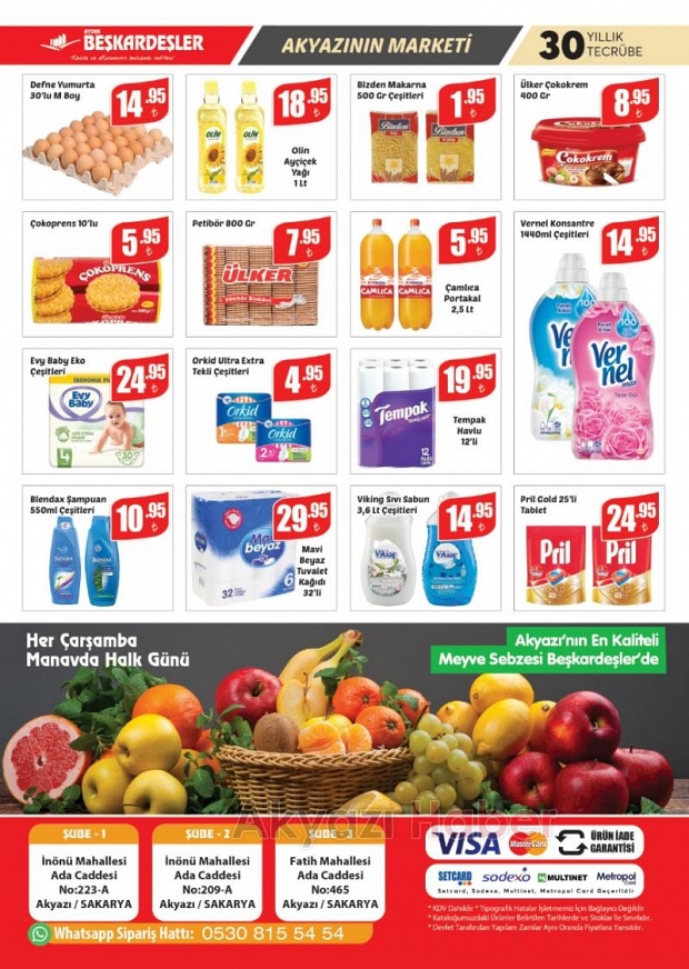 Beşkardeşler Market Züccaciye Bölümünde Şok Kampanya