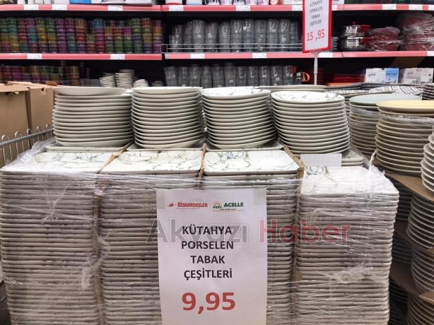 Beşkardeşler Market Züccaciye Bölümünde Şok Kampanya