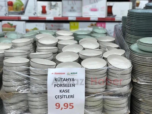Beşkardeşler Market Züccaciye Bölümünde Şok Kampanya