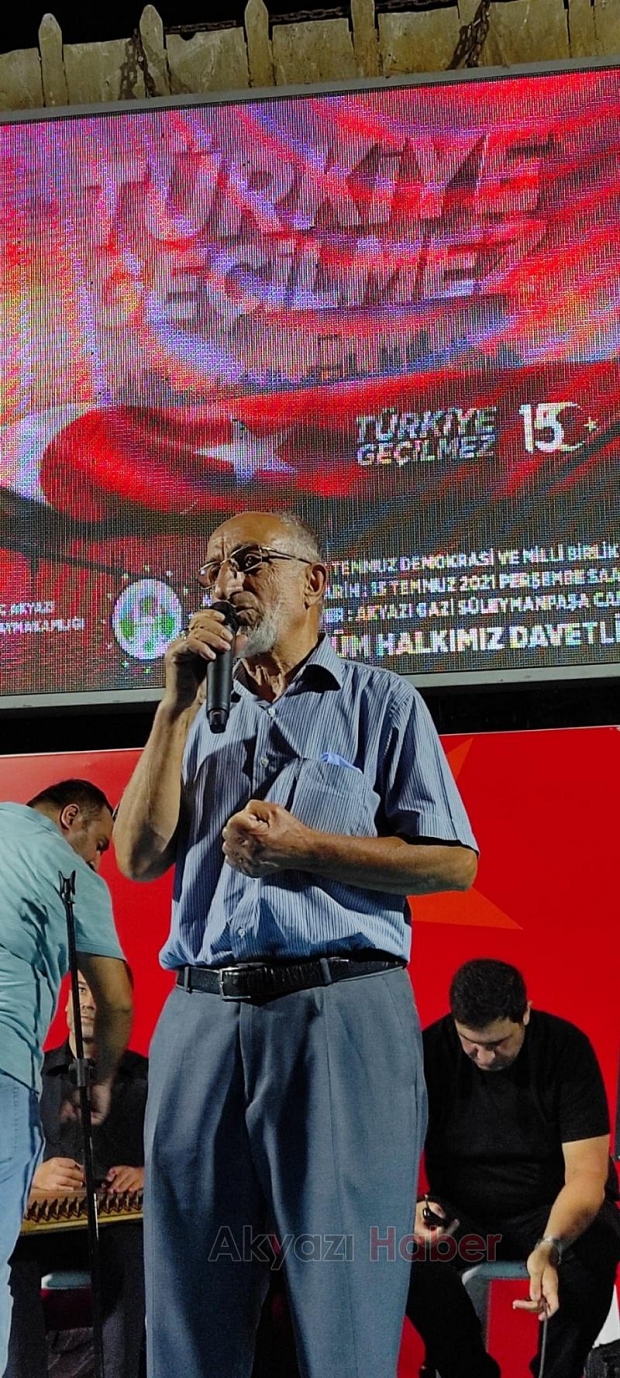 15 Temmuz destanının 5. yılında Akyazılılar meydanı doldurdu