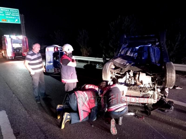 TEM'de feci kaza: 7 yaralı