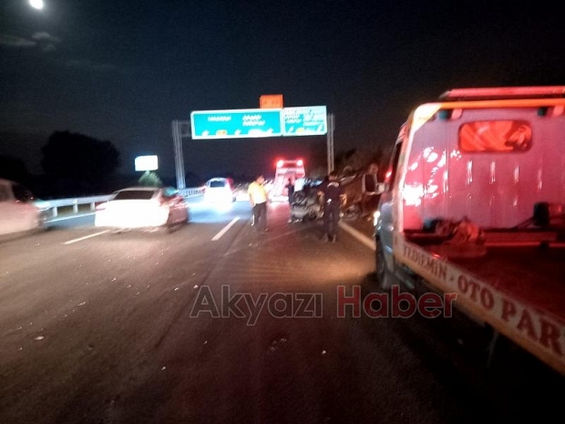 TEM'de feci kaza: 7 yaralı
