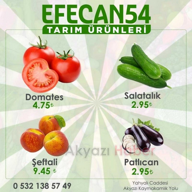 Efecan Tanzim Satışta her gün en ucuz fiyat