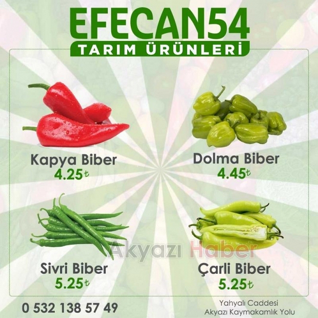 Efecan Tanzim Satışta her gün en ucuz fiyat