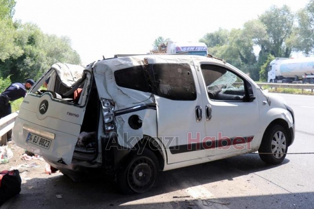 TEM'de feci kaza: 6 yaralı