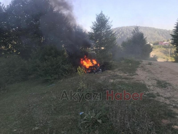 Acelle Yaylasında Yangın Son Anda Söndürüldü 