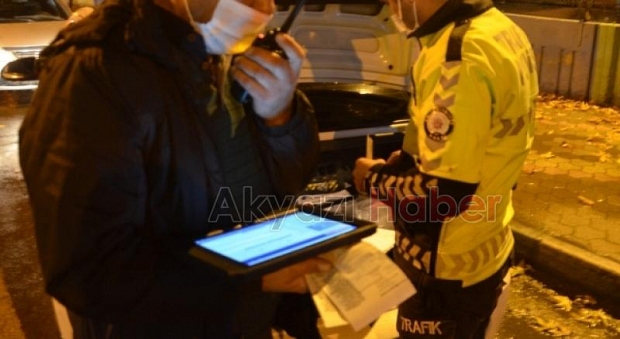 Alkollü araç kullanırken yakalandı