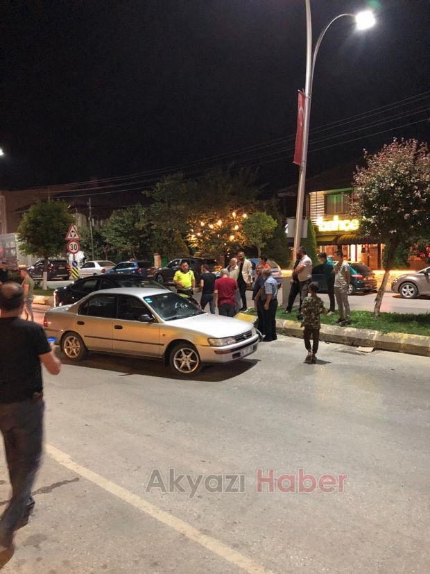 Ada caddesinde trafik kazası